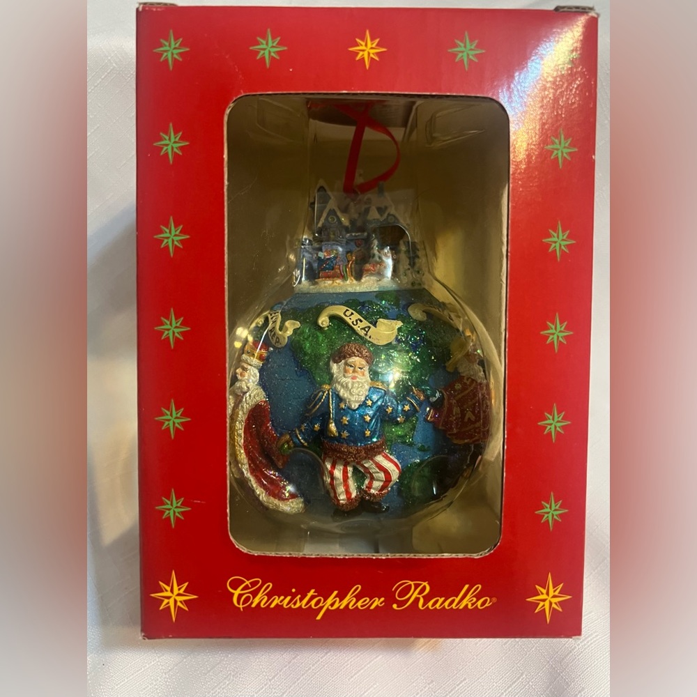 Christopher Radko “Santa’s Around the World” Christmas Ornament 🎅🏽